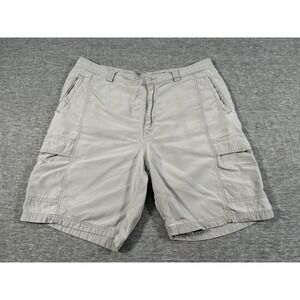 Tommy Bahama Relax Cargo Shorts Mens 38 Light Grey 9" Legs Beach Casual Comfort